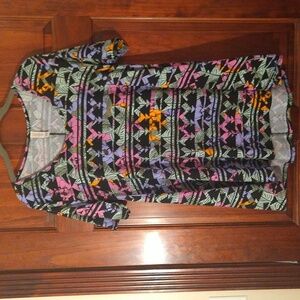 LuLaRoe Women's Short Sleeve Tee - Black, Pink, Purple, Orange, Green